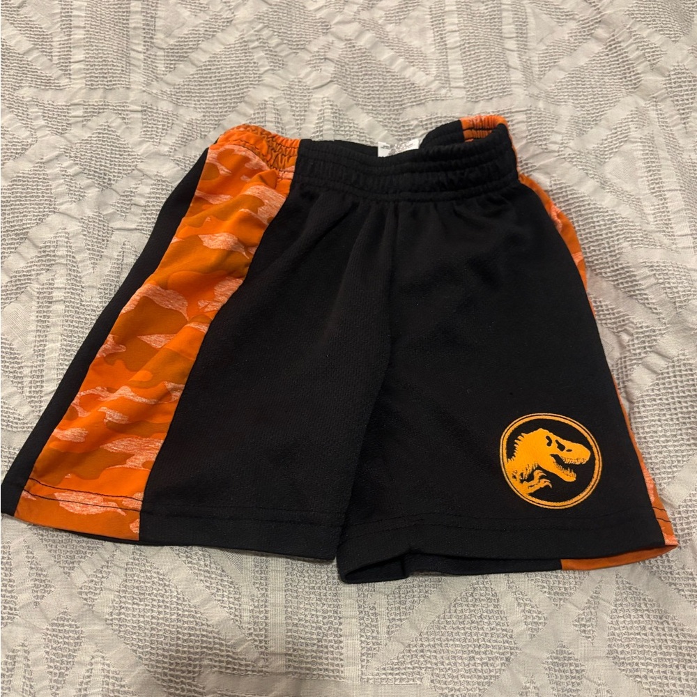 Universal Studios Jurassic World Youth Size 4 Athletic Shorts Dinosaur